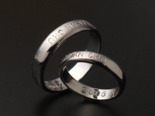 甲丸チタン結婚指輪