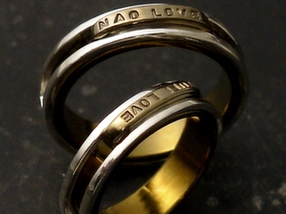 結婚指輪チタンゴールド